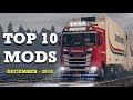 TOP 10 ETS2 MODS - DECEMBER 2019 | Euro Truck Simulator 2 Mods