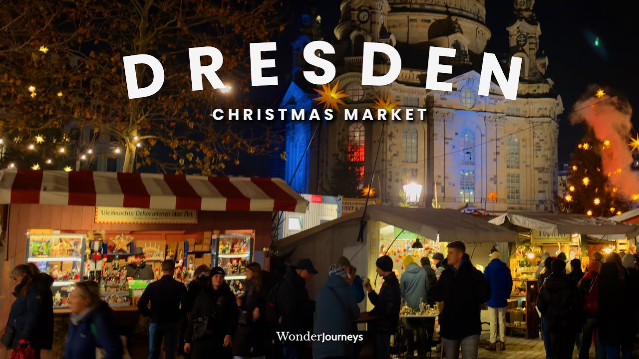 Блеск Дрездена 🎄 Ощутите волшебство ночи ✨ 🇩🇪 [4k]