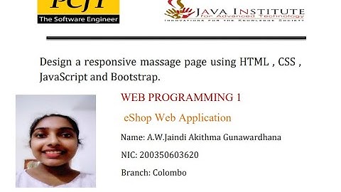 Design a responsive massage page using HTML , CSS , JavaScript and Bootstrap