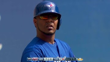 MIN@TOR: Encarnacion smokes RBI single to left side