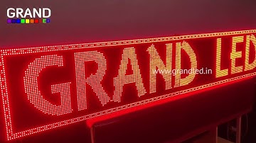 P10 Single Colour (RED) LED Scrolling Display | Delivery Available | Mobile App (Wi-fi) | Grand LED