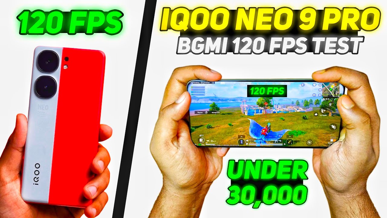 Iqoo Neo 9 Pro 😱🔥120 FPS In Pubg Bgmi 3.3 Update Test | Best gaming ...