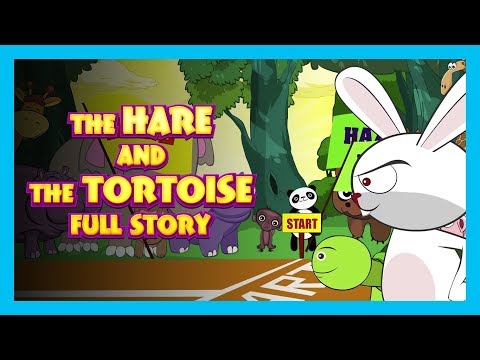 The Hare And The Tortoise Full Story In English || Kids Hut Stories - Tia And Tofu Storytelling