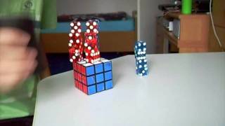 Dice Stacking - 5 x [4] on Rubik's Cube