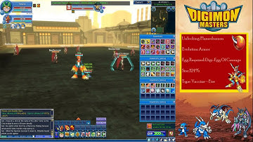 Digimon Masters Online - Unlocking Flamedramon [Armor Evolution]!