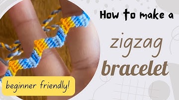 Zigzag bracelet tutorial - beginner friendly bracelet