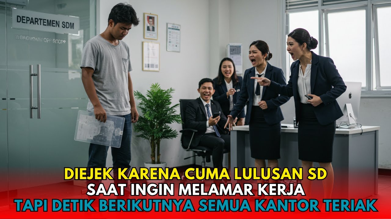 Diejek Karena Cuma Lulusan SD Saat Lamar Kerja‼️ Tapi Detik Berikutnya Semua Kantor Teriak