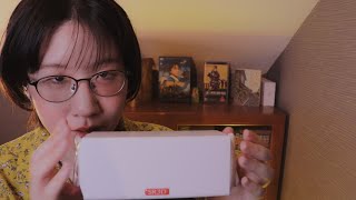 [Субтитры] ASMR Soft Ears SR3D Tapping / Whisper Chat (О видах развлечений и ИИ ^▽^) ~~) Японский