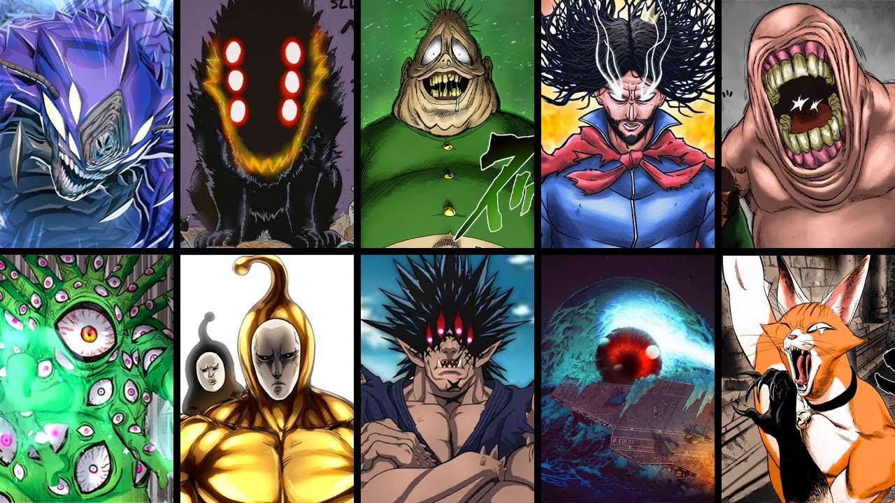Os 10 heróis e monstros mais fortes de One Punch Man
