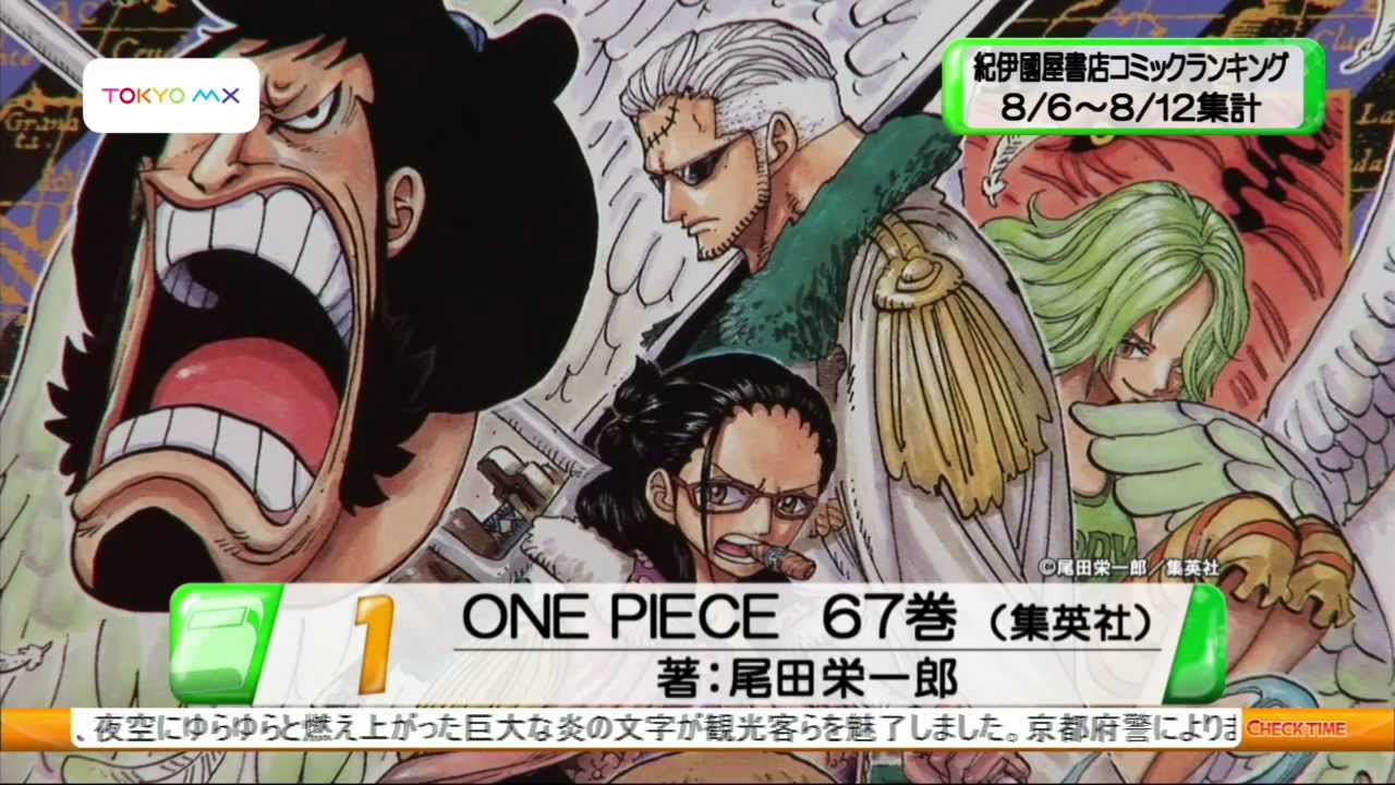 チェックタイム 紀伊國屋書店コミックランキング ８月６ １２日 Youtube