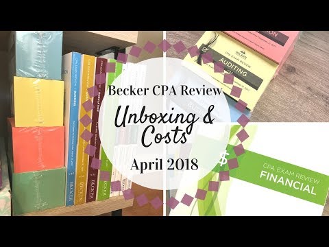 Becker CPA Review | Unboxing & Cost | April 2018 |