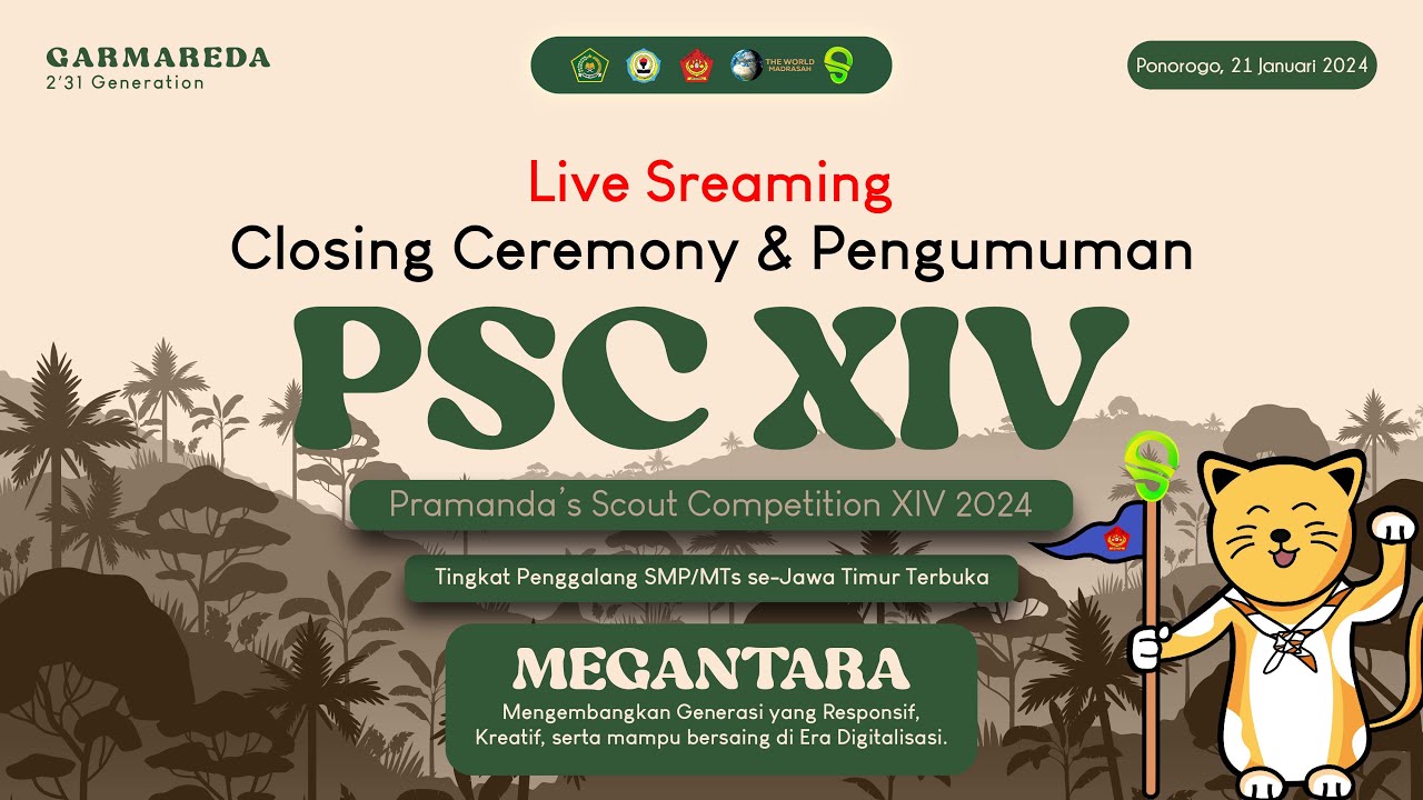 [Live Streaming] Closing Ceremony Pramanda Scout Competition, PSC XIV Tahun 2024