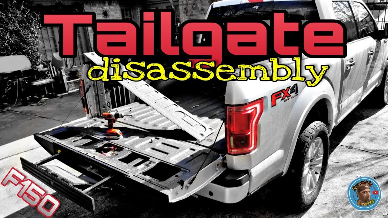 Removing F150 Tailgate And Taking It Apart Youtube