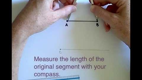 Constructing a Congruent Segment