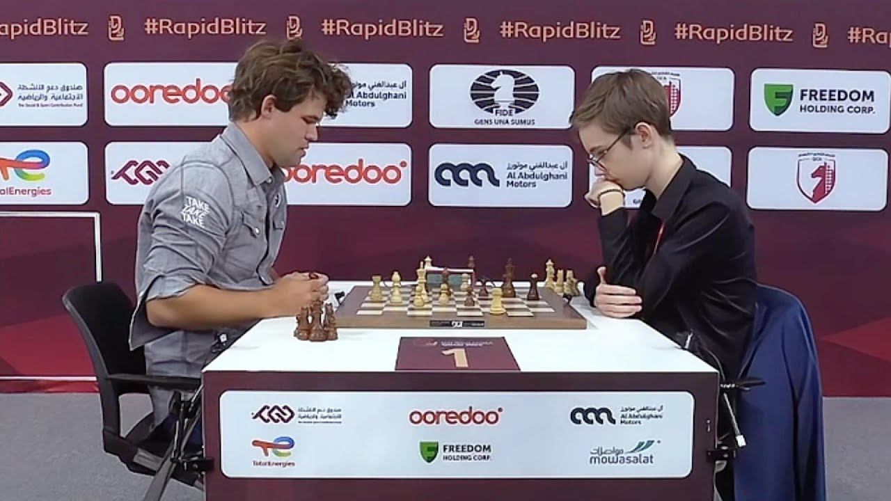 Magnus Carlsen vs. Ihor Samunenkov / FIDE World Blitz 2025 / Caro - Kann Defence, White No Castling