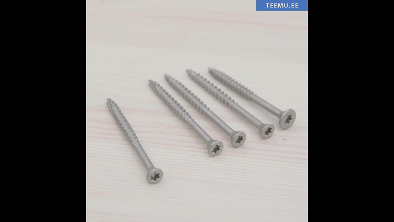 Kruvid ja voodrilaudade paigaldamine