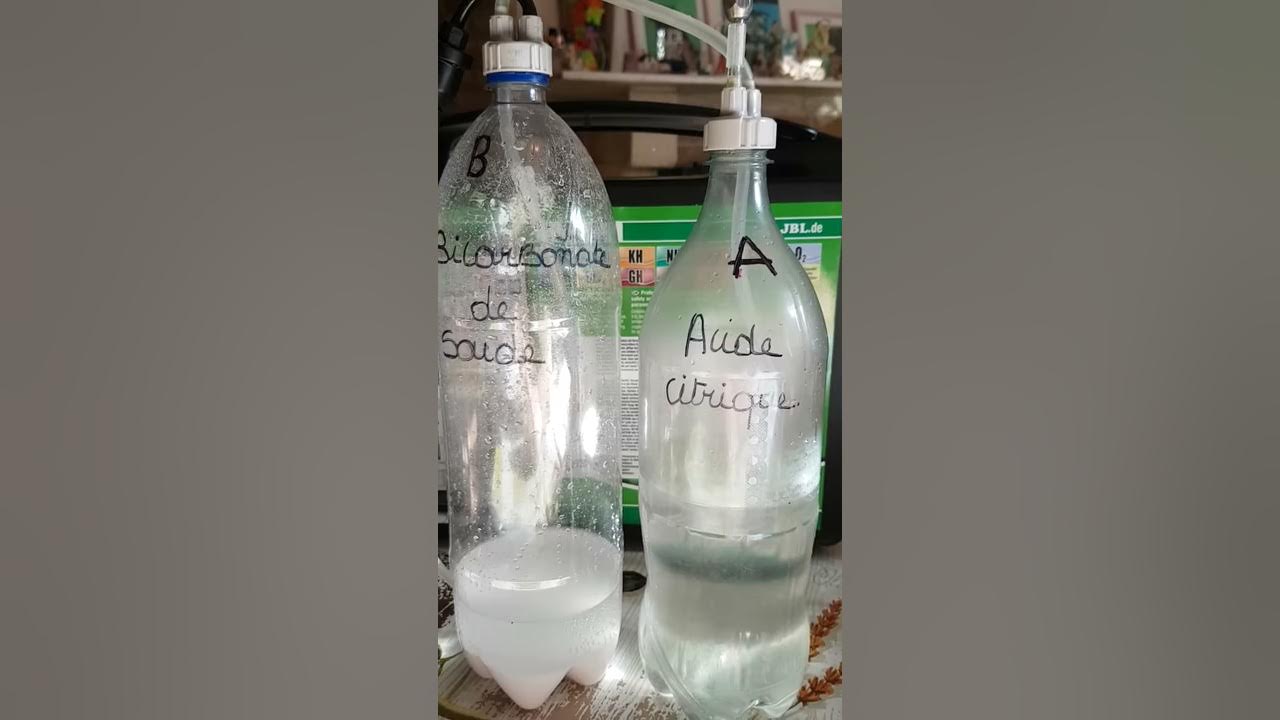 Co2 avec acide citrique et bicarbonate de soude YouTube