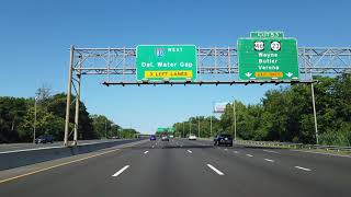 Interstate 80 west across New Jersey | George Washington Bridge New York to Pennsylvania