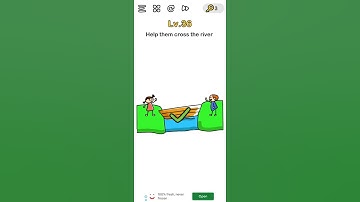 Brain Out level 36 - Help them cross the river