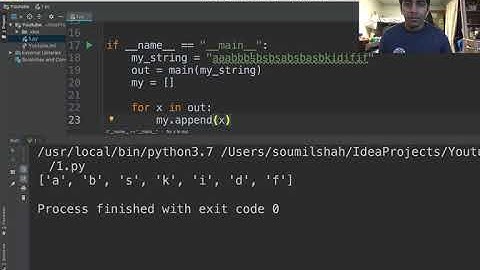 python challenge remove repetition​ of letter from string or give me unique letter only