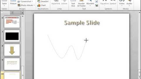 PowerPoint 2010 Draw a Curve