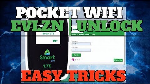 Paano iopenline ang Smart Bro LTE EVLZN pocket Wifi | Easy Tricks