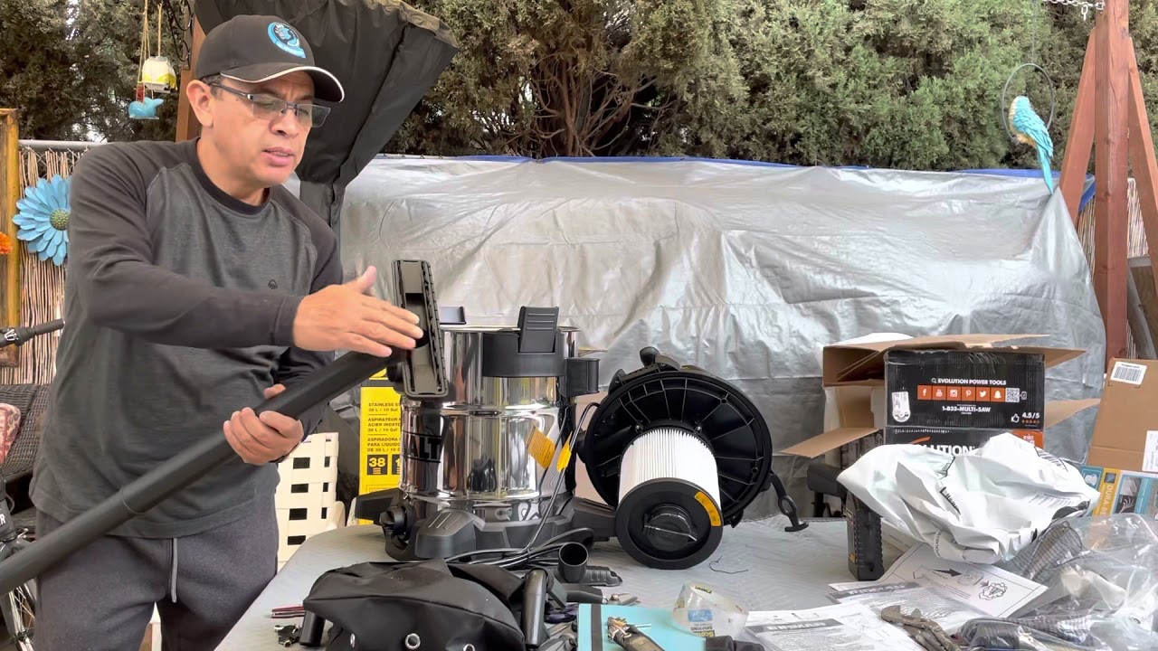 DEWALT wet/dry shop vac de 10 galones modelo DXV10SA unboxing YouTube
