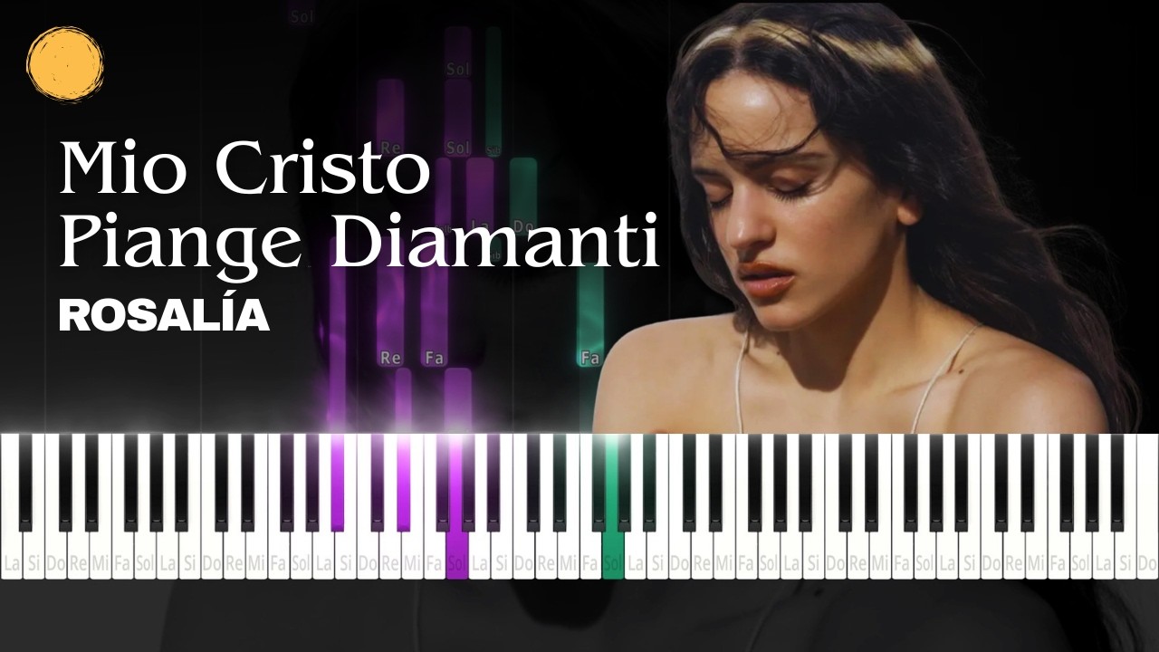 Mio Cristo Piange Diamanti · Rosalía (Intermedio) I Piano tutorial