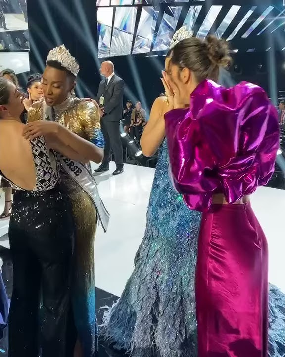 Miss Universe Catriona Gray and Paulina Vega during Miss Universe 2019