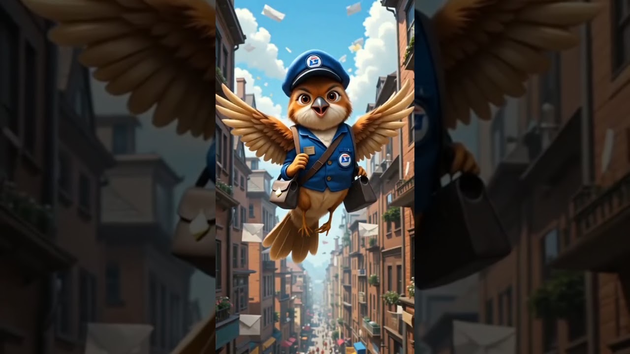 Sparrow Mail Carrier in the City