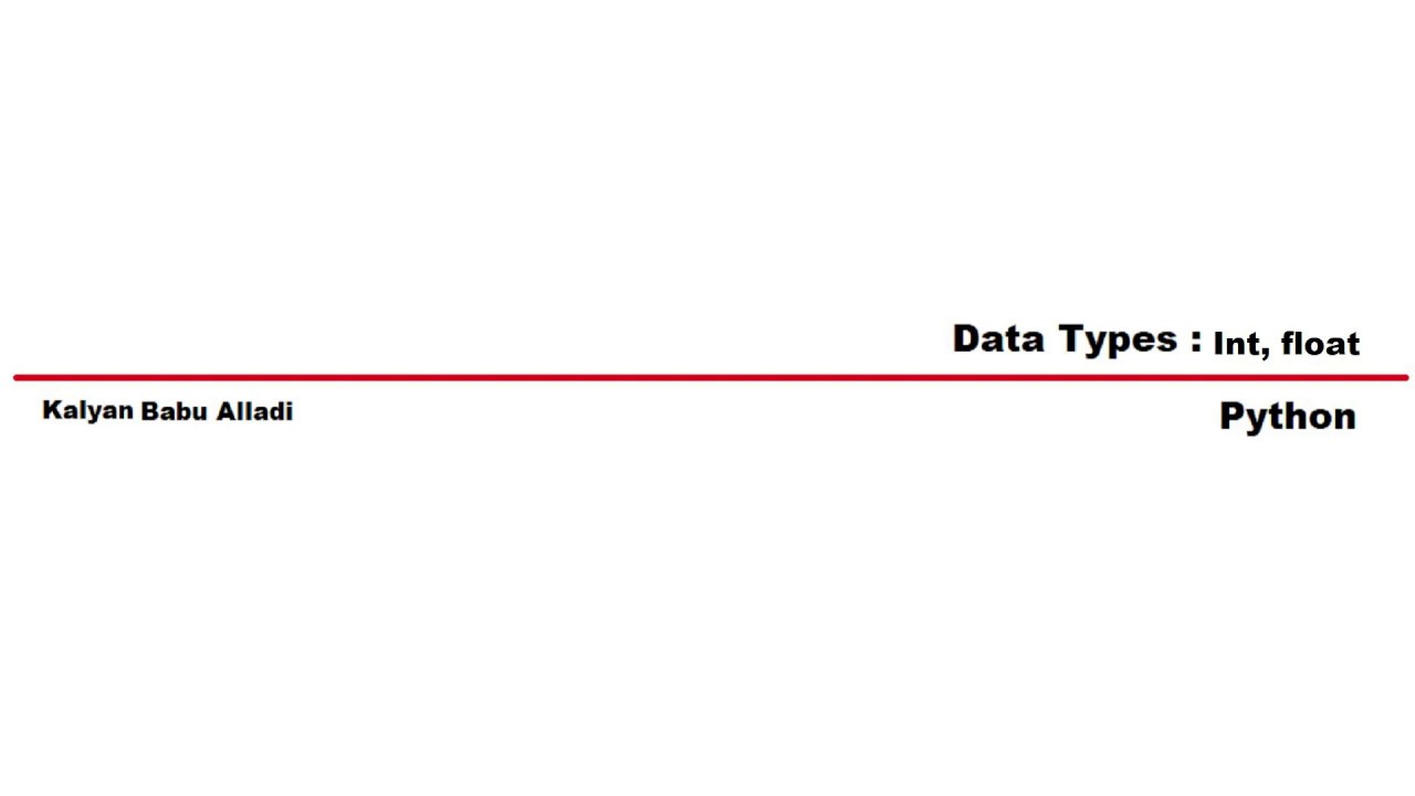 Python Basics: Integers and Floats | Python Basics | Back Benchers | A ...