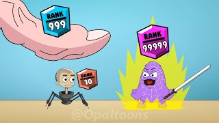 카와이 스키비디 토일렛 애니메이션 | Anime Chibi Grimace Shake vs Finger Animation (Rank up 9999)