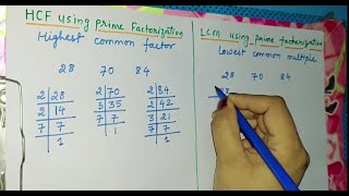 class 4 lcm and hcf | class 5 lcm and hcf|hcf and lcm using prime factorization in hindi