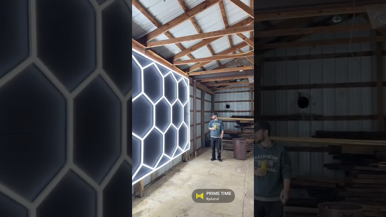 So hyped for these Hyperlite detailing garage lights—huge upgrade over standard shop lighting!