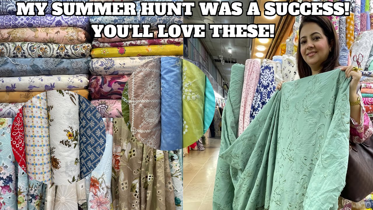 Summer Fabric Hunt | Trendy Prints | Designer Fabric | Local Market 💕