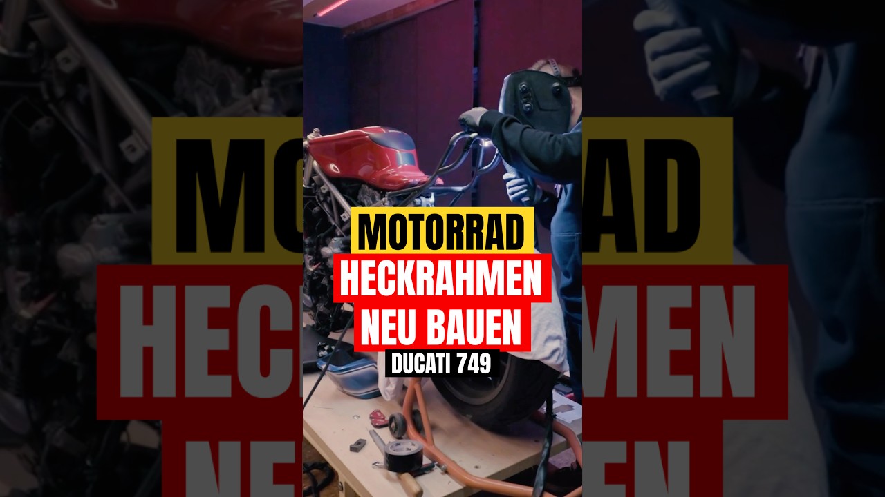 Motorrad Heckrahmen neu bauen - Ducati Cafe Racer Projekt 