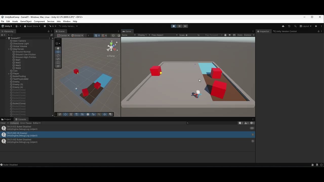 Unity - Bullet and Enemy Script Demo - YouTube
