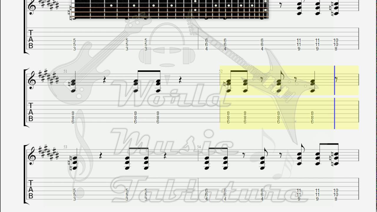 Datsuns The   Harmonic Generator GUITAR TAB