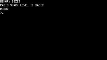 TRS-80 Model I Radio Shack Level II Basic