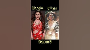 naagin 🆚 villain all seasons #mouniroy #tejasswiprakash #surbhichandna #adakhan #shorts