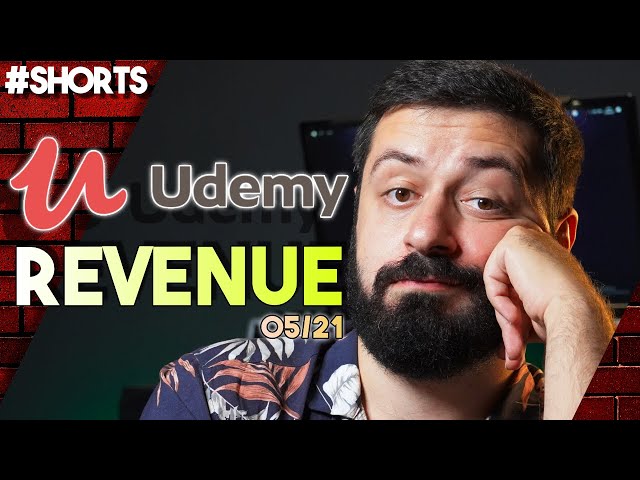 Udemy Revenue Report May 2021 // How Much I Made as an Instructor? #Shorts class=