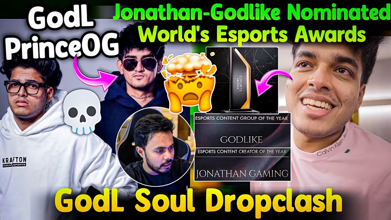 🇮🇳GodLike & Jonathan Nominated📈💛 Shocking! GodL PrinceOG?💀 GodLike Soul Drop Clash🥵