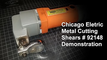 Chicago Electric Metal Cutting Shears # 92148 Demonstration