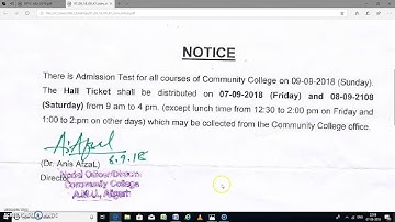 REGARDING AMU B.VOC ADMIT CARD ( HALL TICKET) 2018-19