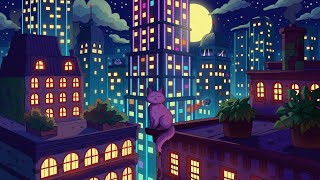 Purrple Cat  City Nights 2