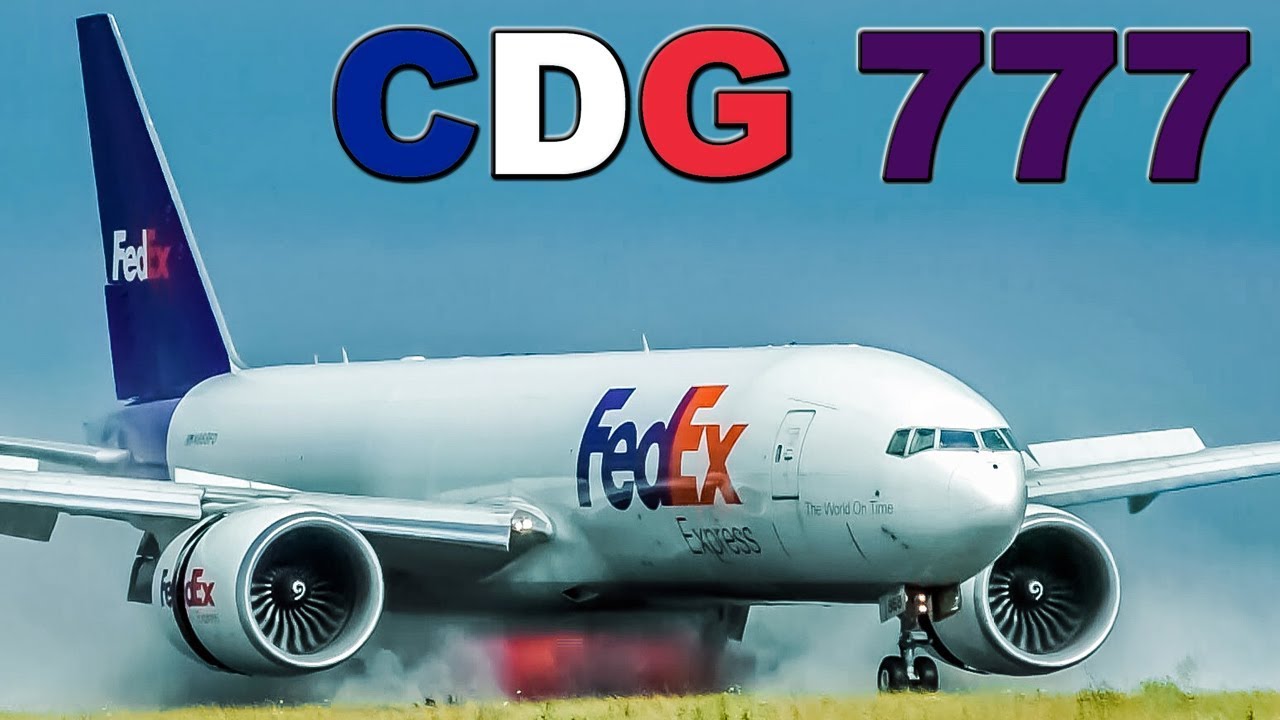Very Cool Wet Landing by Fedex Boeing 777