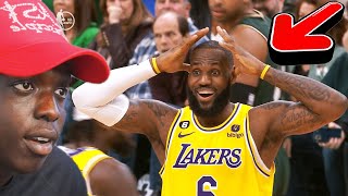 INSANE GAME! Lakers vs Boston Celtics! Lebron Got FOULED??!KUEKZReacts!!