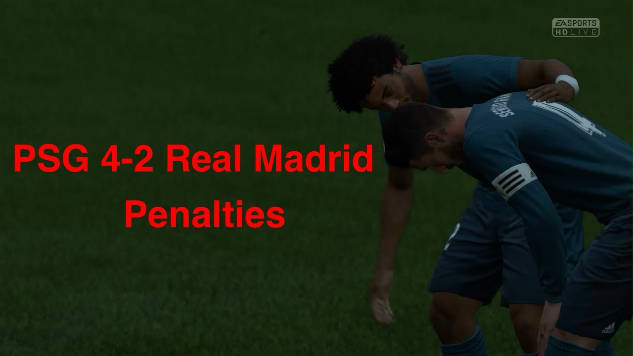 FIFA 18- PSG Vs Real Madrid penalty shootout tense