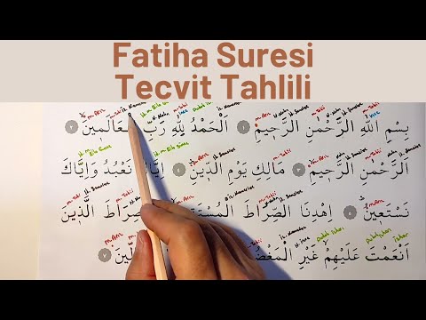 Fatiha Suresi Tecvid Tahlili & Tecvid Kuralları | Tecvidli Okunuşu | Detaylı Anlatım