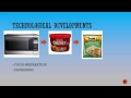 Food product development 1 - Reasons for new products